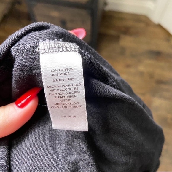 EXPRESS Henley soft top black size xs - Picture 8 of 8